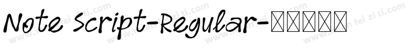 Note Script-Regular字体转换